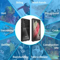 Samsung Galaxy S23 Ultra - Custodia impermeabile per esterni Redpepper IP68 Mars Series, nero – Bild 6