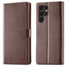 Samsung S20 Ultra - LC.IMEEKE Etui portefeuille avec 3 emplacements pour cartes & fermeture magnétique, marron