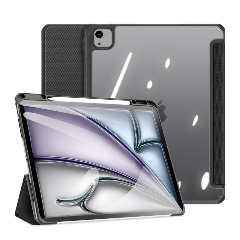 iPad Air 13 (2024/2025) / iPad Pro 12.9 (2018/2020/2021/2022) - Dux Ducis Toby Series, Schwarz – 2
