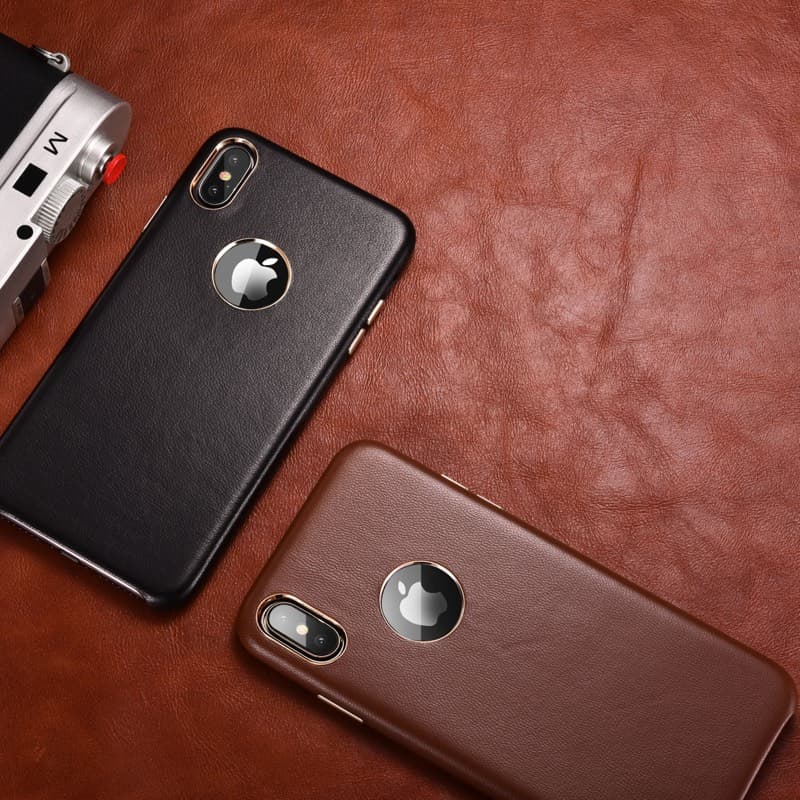 iPhone XS Max - Xoomz di lusso in vera pelle XIXS03-BU, blu scuro – 3