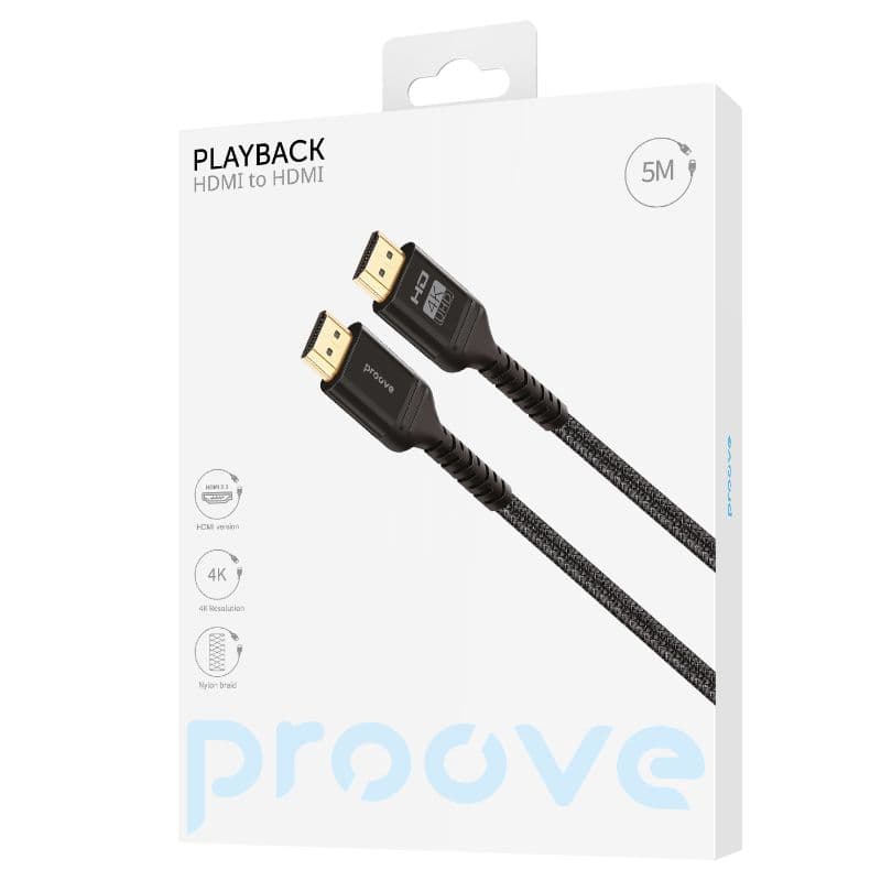Proove - Playback HDMI zu HDMI 4K, HDMI 2.0, 5M, Schwarz – 2