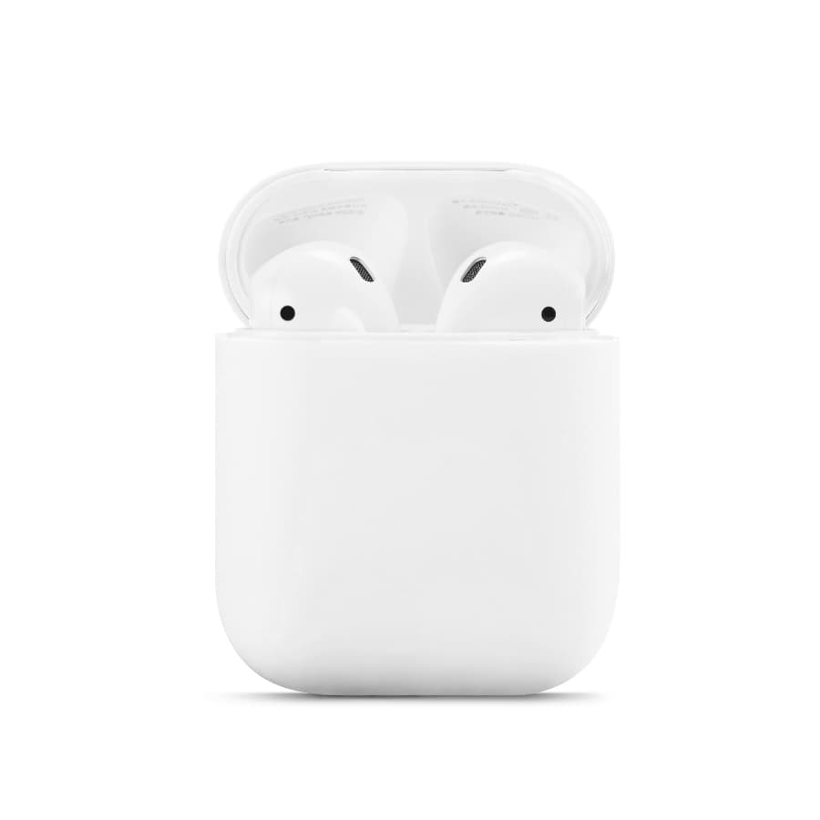 Airpods 1a+2a generazione - Custodia da appendere in silicone bianco – 3
