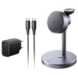 McDodo - Stazione di ricarica wireless magnetica 3in1 15W MagQ Stand, nero – Bild 1