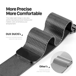 Apple Watch - DUX Milanese Pro Version Strap - 42mm/44mm/45mm/46mm(10.Gen)/49mm, Black – Bild 8