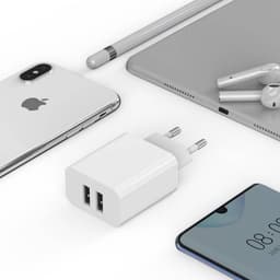 Mcdodo - Set di caricabatterie da viaggio a doppia uscita USB (2x USB-A + cavo da USB-A a USB-C), bianco – Bild 7