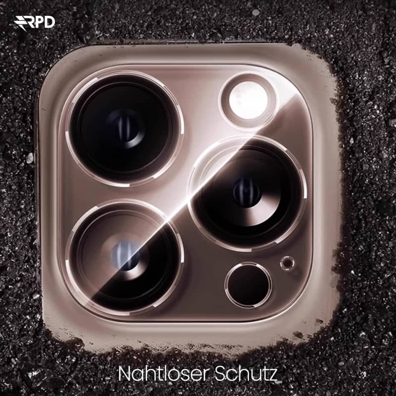 iPhone 13 / 13 Mini - verre trempé / verre blindé caméra arrière - entièrement transparent – 3