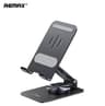 REMAX - RM-C38 Supporto da tavolo in metallo per smartphone e tablet, ruotabile a 360°, nero