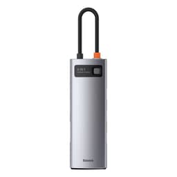 Baseus - Serie Metal Gleam - Docking station HUB Type-C multifunzione 8 in 1, grigio (CAHUB-CV0G) – Bild 1