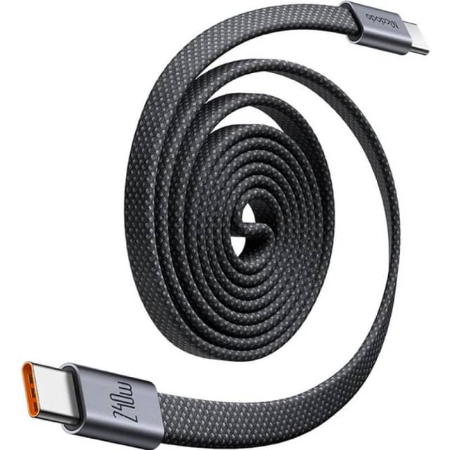 McDodo - USB-C to Lightning Magnetic Self Winding Cable, 1m, 240W, Black