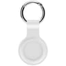 Set of 2 AirTag key fob covers - iCarer silicone case, white (XYSK001-WH)