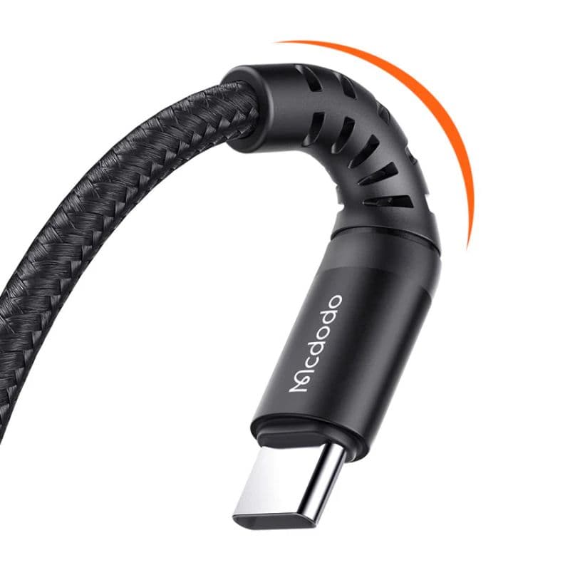 McDodo - USB-A to USB-C, Quick Charge, 0.2m. Schwarz – 2