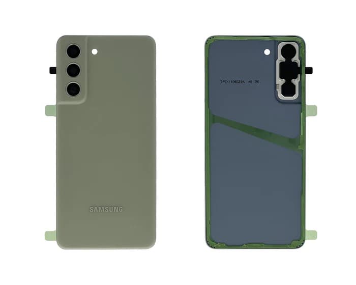 Samsung Galaxy G990B S21 FE copertura posteriore, oliva, nuova, originale
