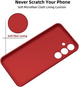 Samsung Galaxy S24 - X-Level Thin Silicone Backcase, Red – Bild 4
