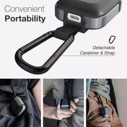 Raptic - Custodia da esterno per Airpods di 1a/2a generazione Defence Trek, nero – Bild 2