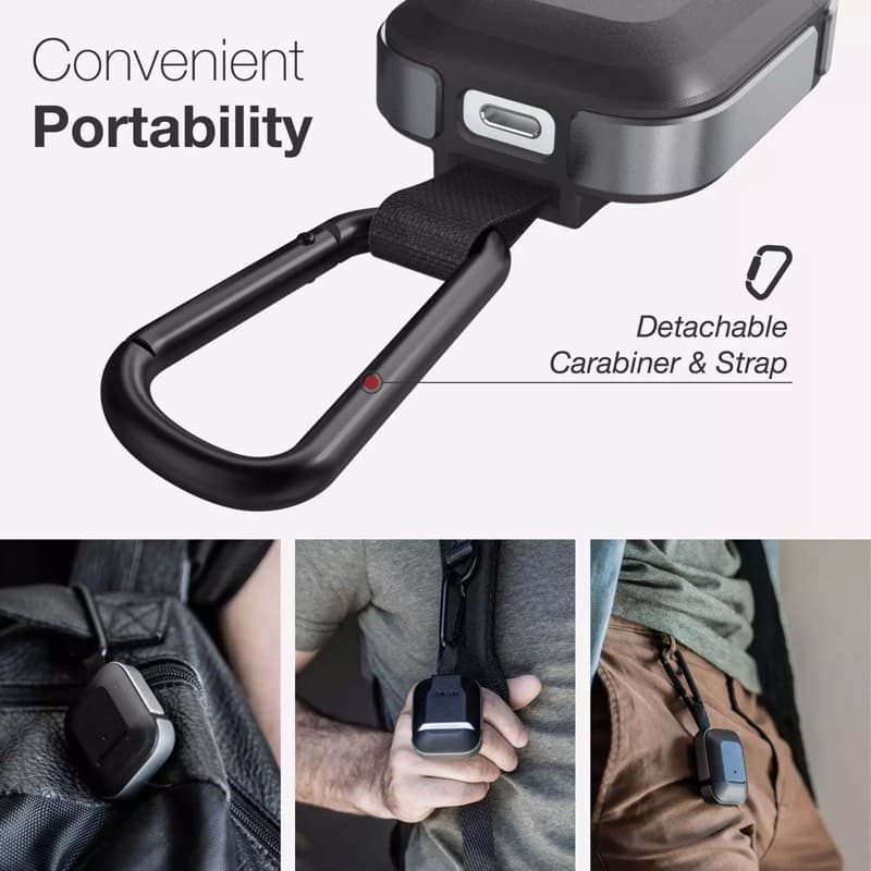 Raptic - Airpods 1st Gen/2nd Gen Defense Trek Outdoor Case, Black – 2