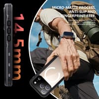 Apple iPhone 17 Pro - Redpepper Dot Series Outdoor Case, IP68, MagSafe, wasserdicht, Schwarz – Bild 5