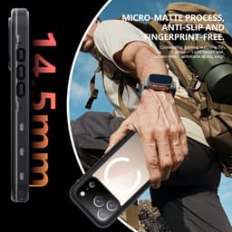 Apple iPhone 17 Pro - Redpepper Dot Series Outdoor Case, IP68, MagSafe, waterproof, black – Bild 5