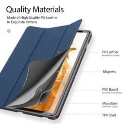 Samsung Galaxy Tab A9 / A11 8.7" - Dux Ducis Domo Series, stand-up flip case, blue – Bild 5