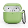 AirPods 4. Gen - Silikon Etui – Robuster Schutz mit Karabiner, Matcha Green (hellgrün)
