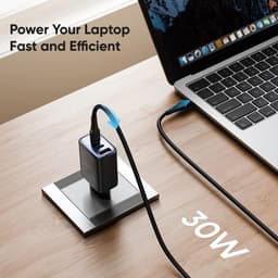 McDodo - Fast Charger with Digital Display, 30W, 2x USB-C & 1x USB-A, Schwarz – Bild 5