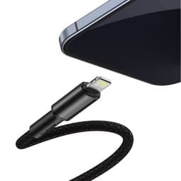 Baseus - Cavo di ricarica rapida ad alta densità da Tipo-C a iP PD, 20W 2m, nero (CATLGD-A01) – Bild 6