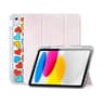 iPad Air 11 / Air 4/5 10.9 / Pro 11 - Dux Ducis Unid Series, étui à rabat relevable, rose + coeurs