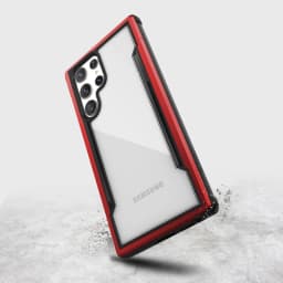 Samsung Galaxy S22 Ultra - Raptic/X-Doria Defense Shield Case mit rot Rahmen – Bild 5