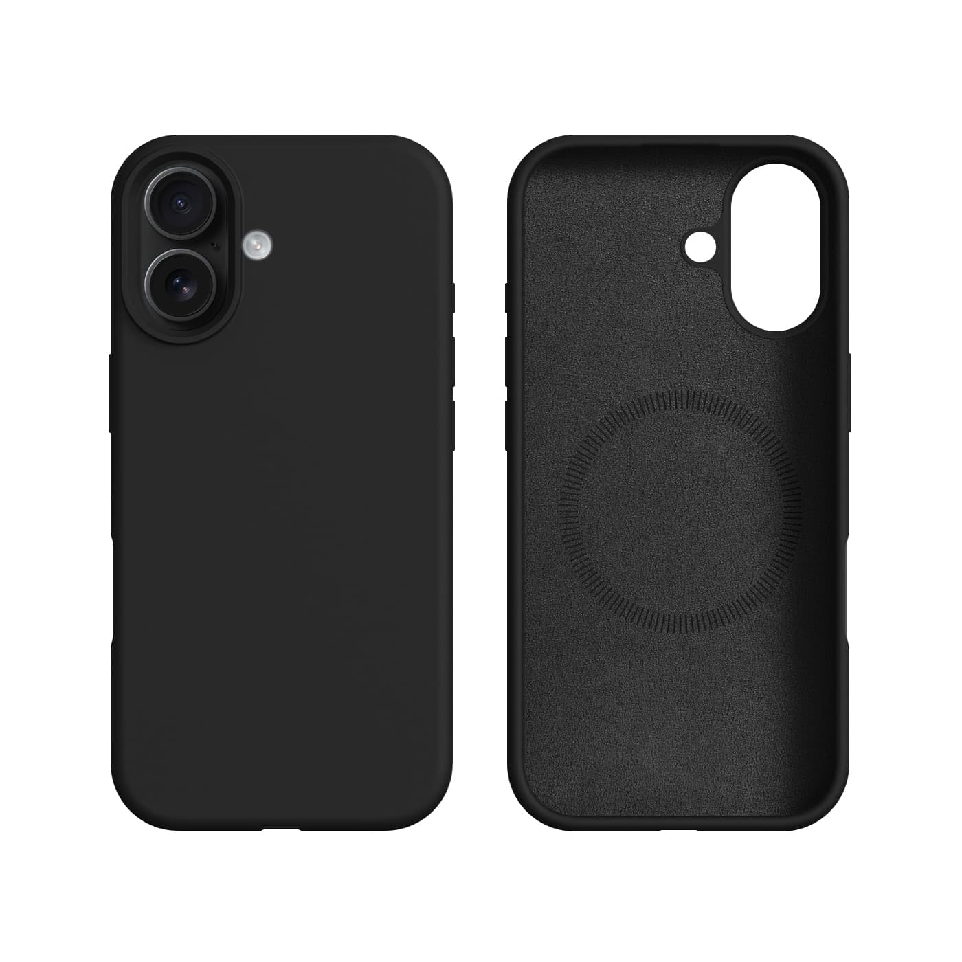 RPD - iPhone 16 Burom Silicone Case mit MagSafe, Schwarz