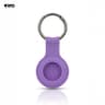 Porte-clés AirTag - Étui en silicone RPD avec anneau métallique, violet