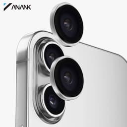 ANANK iPhone 17 - Rear camera armored glass - 99AR+ Corning Glass, Dual Lens Protection, Silver – Bild 1