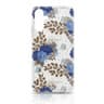 A35 - Flower cover with golden details and blue flowers.