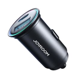 Joyroom - JR-CCN04, Mini Metal Fast Car Charger (A+C) 60W, Schwarz – Bild 1