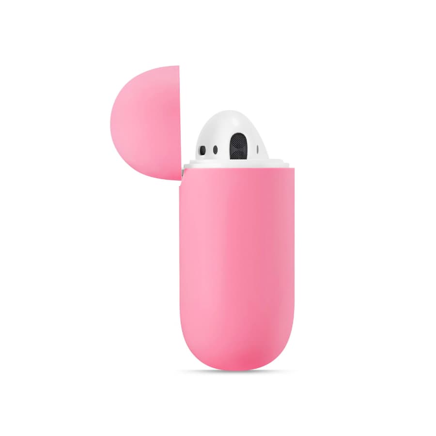 Airpods 1+2° generazione - Custodia in silicone da appendere rosa – 4