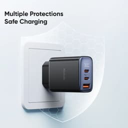 McDodo - Fast Charger with Digital Display, 30W, 2x USB-C & 1x USB-A, Schwarz – Bild 7