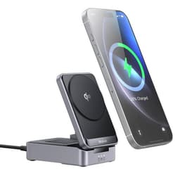 McDodo - Stazione di ricarica Qi2 3 in 1 pieghevole (telefono cellulare, orologio, Airpods), nero – Bild 1