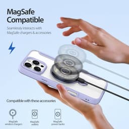 iPhone 16 Pro Max - Dux Ducis -Skin X Pro Series Hülle mit MagSafe und 360° Ring Stand, Violett – Bild 5