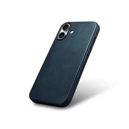 iPhone 16 - iCarer Olio di cera Premium in vera pelle con Magsafe Backcover verde scuro (WMI16240701-BU) – Bild 6