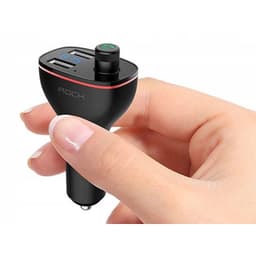Rock - B300 - 2-port USB car charger with FM transmitter, black – Bild 7