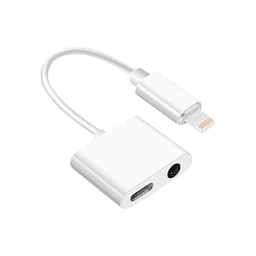 AIVR Lightning auf Lightning + AUX Adapter, weiss H110 – Bild 1