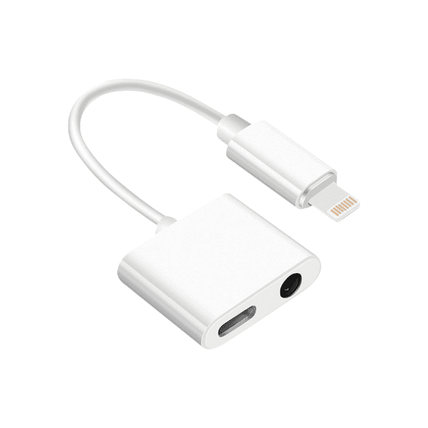 AIVR Lightning auf Lightning + AUX Adapter, weiss H110