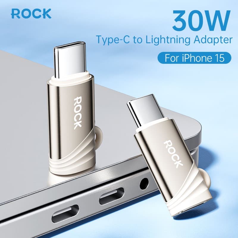 Rock - RCL0016 Adapter Lightning weiblich auf USB-C männlich Adapter – 4