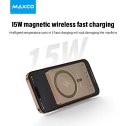 Maxco MP38 - Powerbank 5000mAh, MagSafe kompatibel, ultraslim, leicht und tragbar, bronze – Bild 5