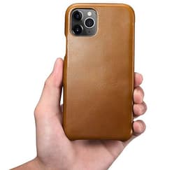 iPhone 11 Pro - iCarer Luxury Series (Side-open) Flip Case brown (RIX1107-GG) – Bild 2