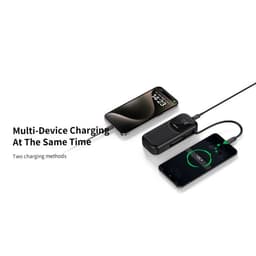Recci RPB-P47 10000mAh Powerbank, 22.5W Fast Charging with Built-in Stretchable USB Type-C Magsafe, Black – Bild 3
