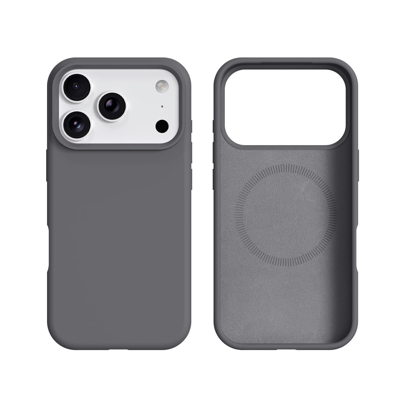 RPD - iPhone 17 Pro Burom Silicone Case mit MagSafe, Grau