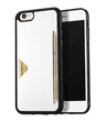 iPhone 6 / iPhone 6s - Serie Dux Ducis Pocard con portacarte esterno bianco