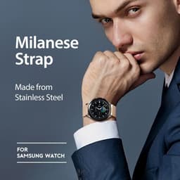 Galaxy Watch - Cinturino milanese DUX (20 mm) Oro – Bild 7