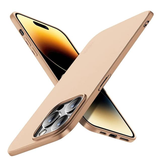 iPhone 16 Pro - X-Level Guardian Backcase made of TPU, ultra thin & flexible, camera protection, gold