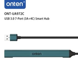 UA972C - Onten USB-A 7-in-1 (3A+AC) Port Smart Hub – Bild 4