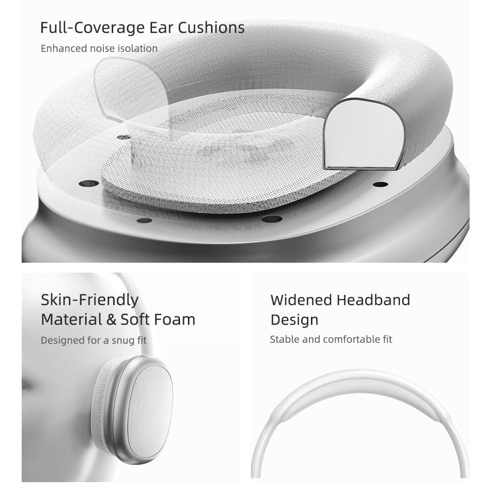 ROCK O5 - HiFi Wireless Headphones, Silver – 4